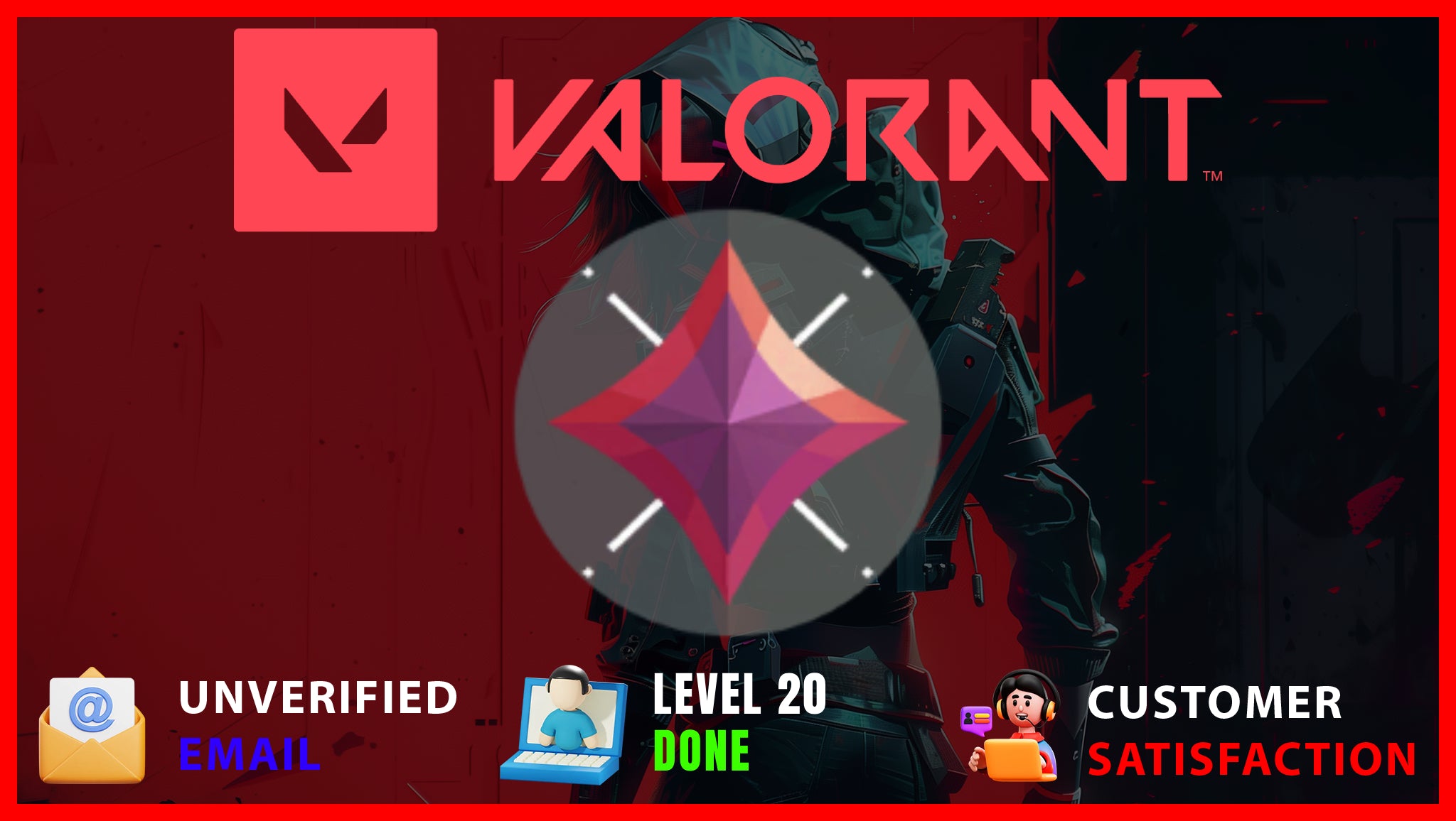 Valorant | Immortal Rank Account | Level 20+ | Immortal Ranked | Full Access | High MMR | Handmade