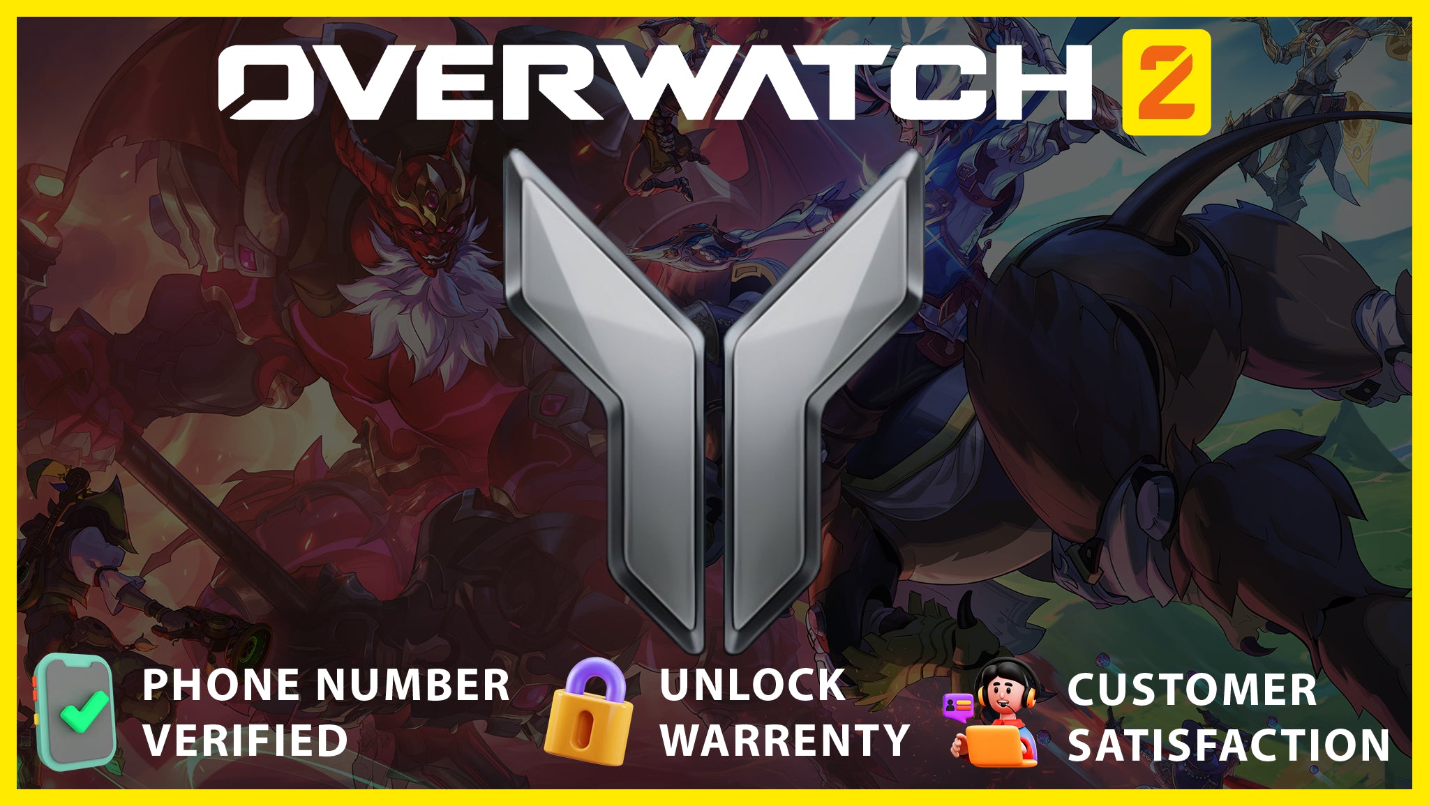 Overwatch 2 | Silver One Role ( DPS - Support - Tank )