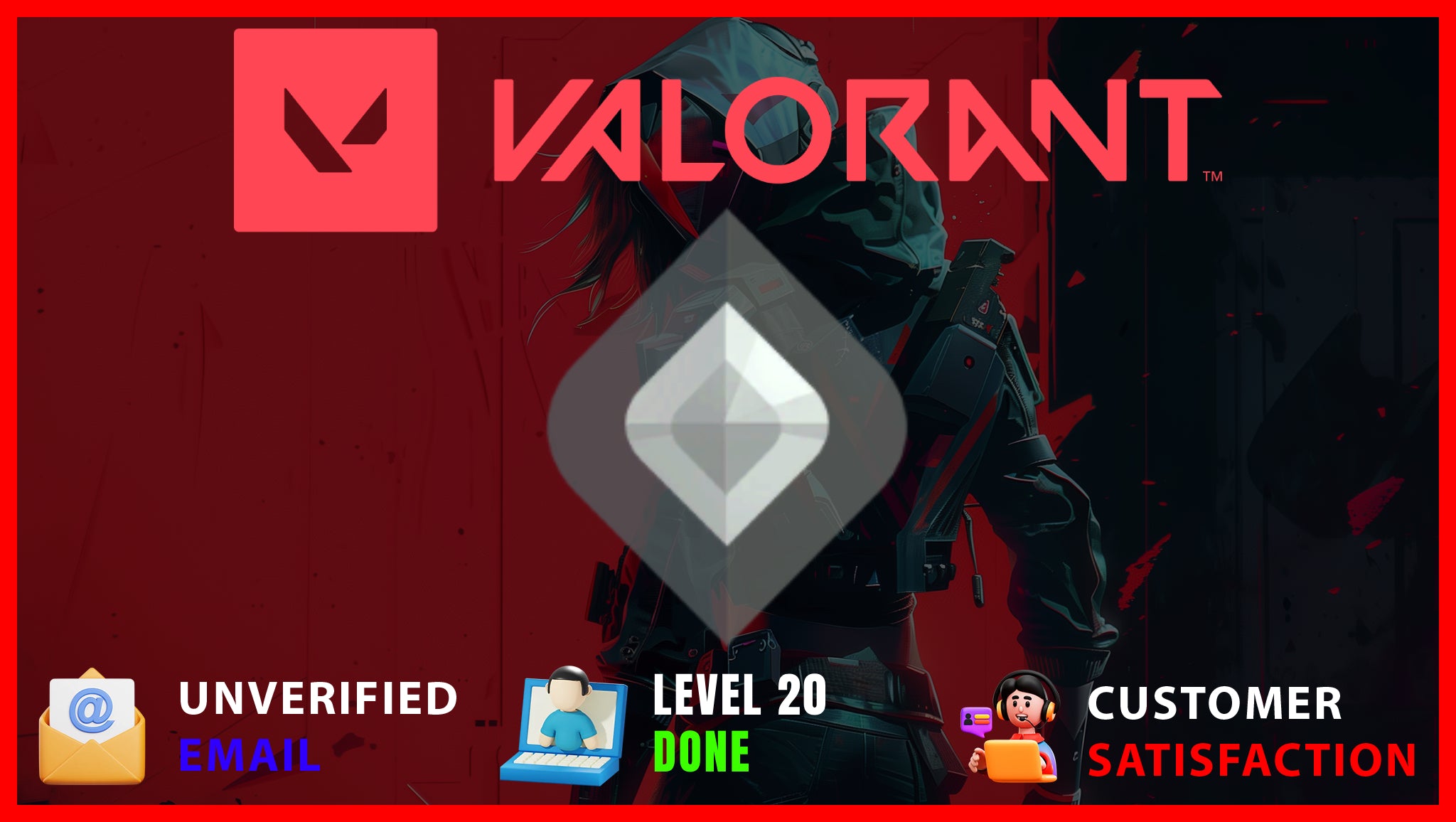 Valorant | Silver Rank Account | Level 20+ | Silver Ranked | Full Access | Fresh MMR | Handmade