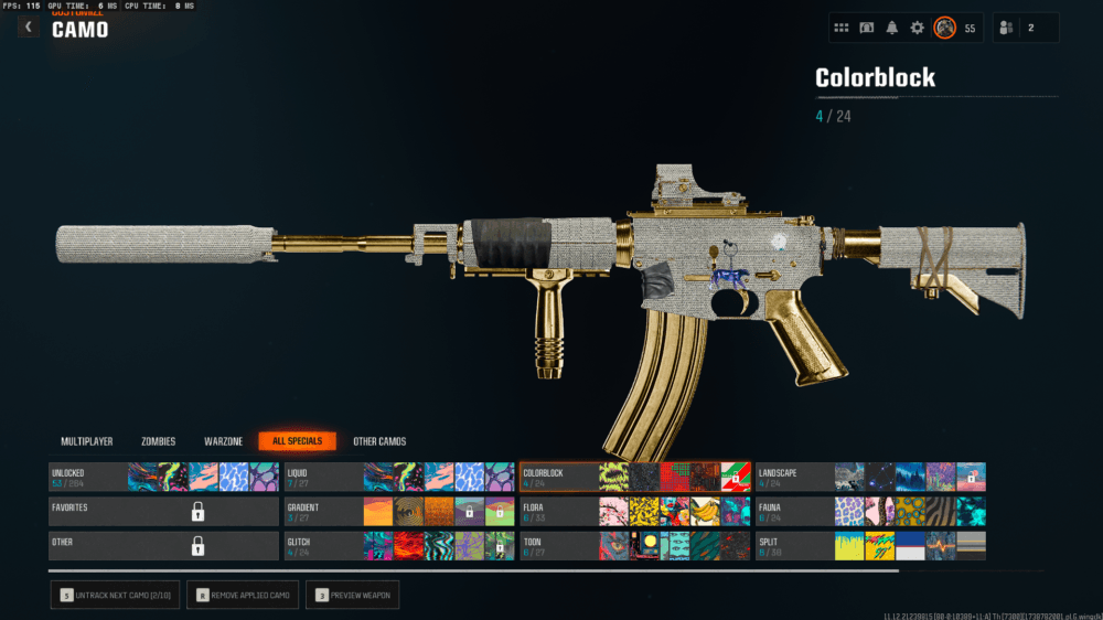 Black Ops 6 | 19 Diamond Camos + 6 Gold Camos Prestige 1 | 50 Wins Done | Handmade | Full access - Image 2