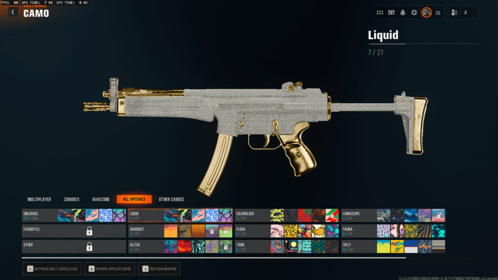 Black Ops 6 | 19 Diamond Camos + 6 Gold Camos Prestige 1 | 50 Wins Done | Handmade | Full access - Image 16