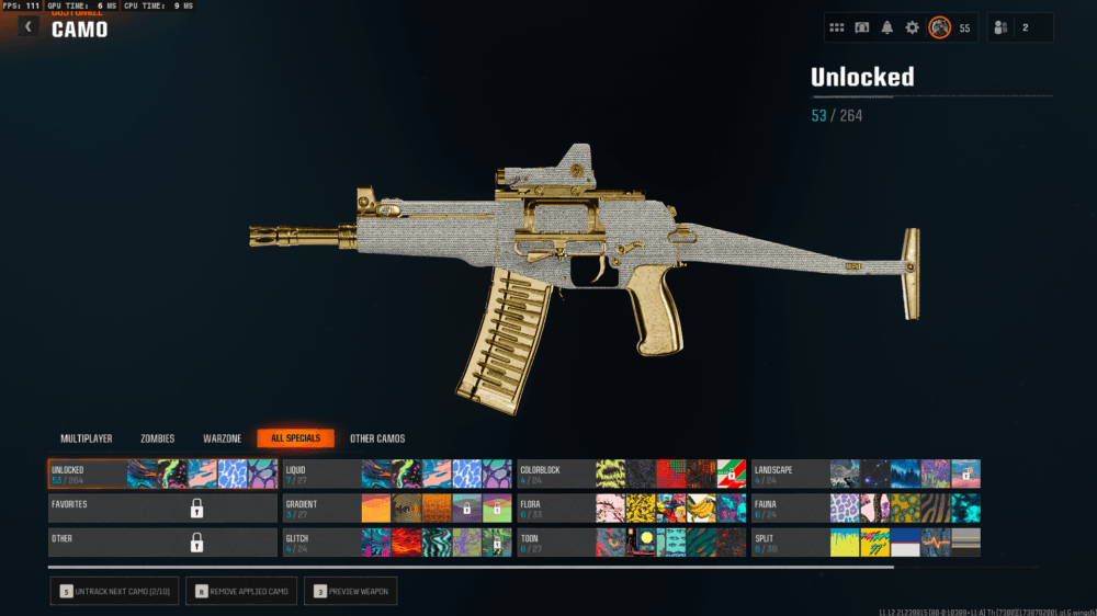 Black Ops 6 | 19 Diamond Camos + 6 Gold Camos Prestige 1 | 50 Wins Done | Handmade | Full access - Image 18